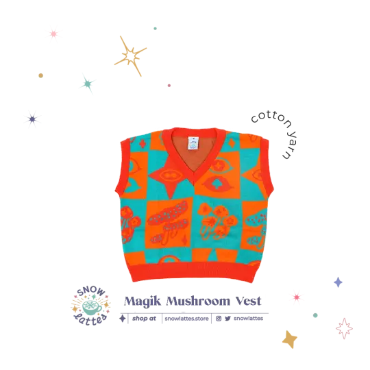 Magik Mushroom Knitted Vest