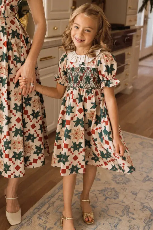 Mini Aurelie Dress in Louisa May Quilt