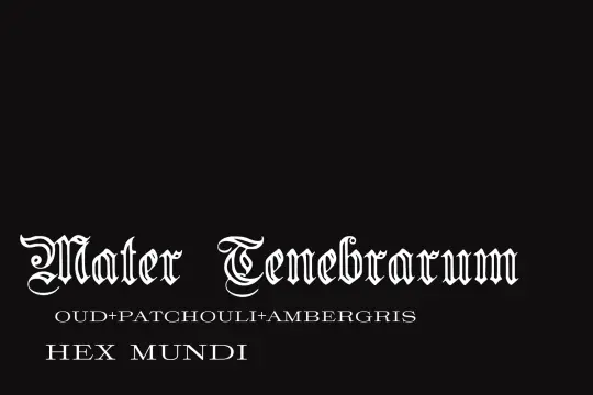 Mater Tenebrarum Hand & Body Creme ~ 3 Mothers Collection