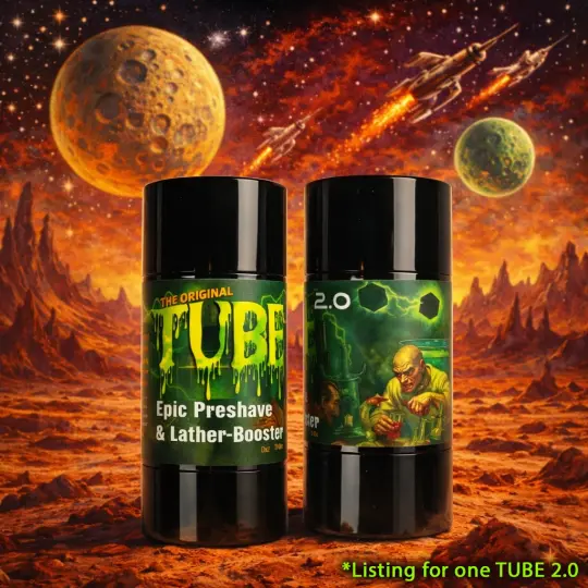 TUBE 2.0 Travel Preshave Soap | Activated Bamboo Charcoal, Aloe & More!