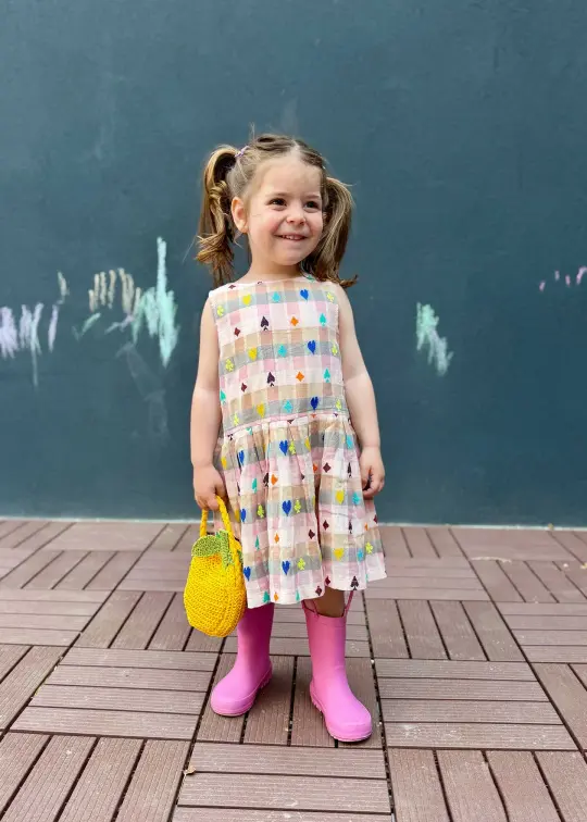 kids daisy dress | spring 26 | hearts