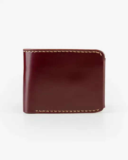 Small Shell Cordovan Wallet - Oxblood