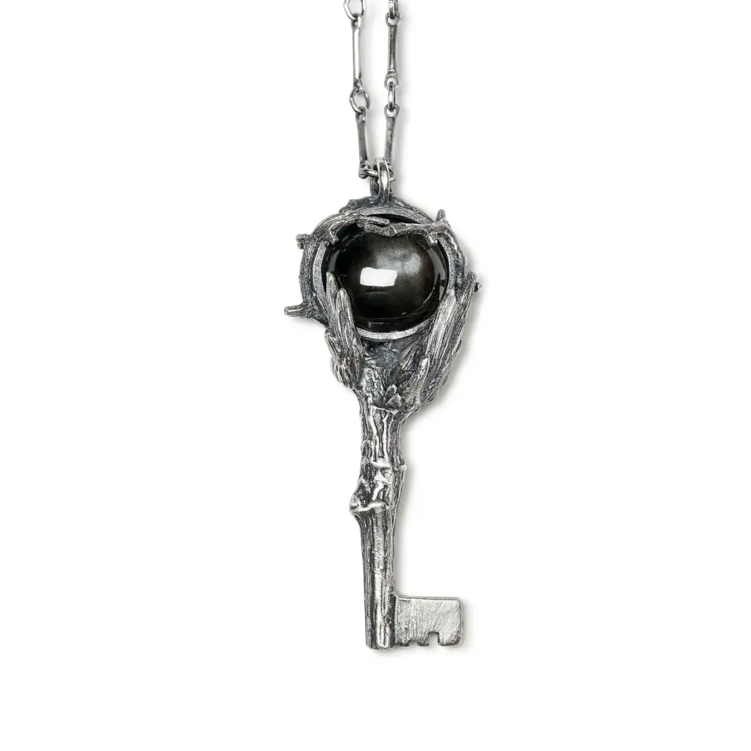 Rowan Key. Black Star Diopside Necklace.
