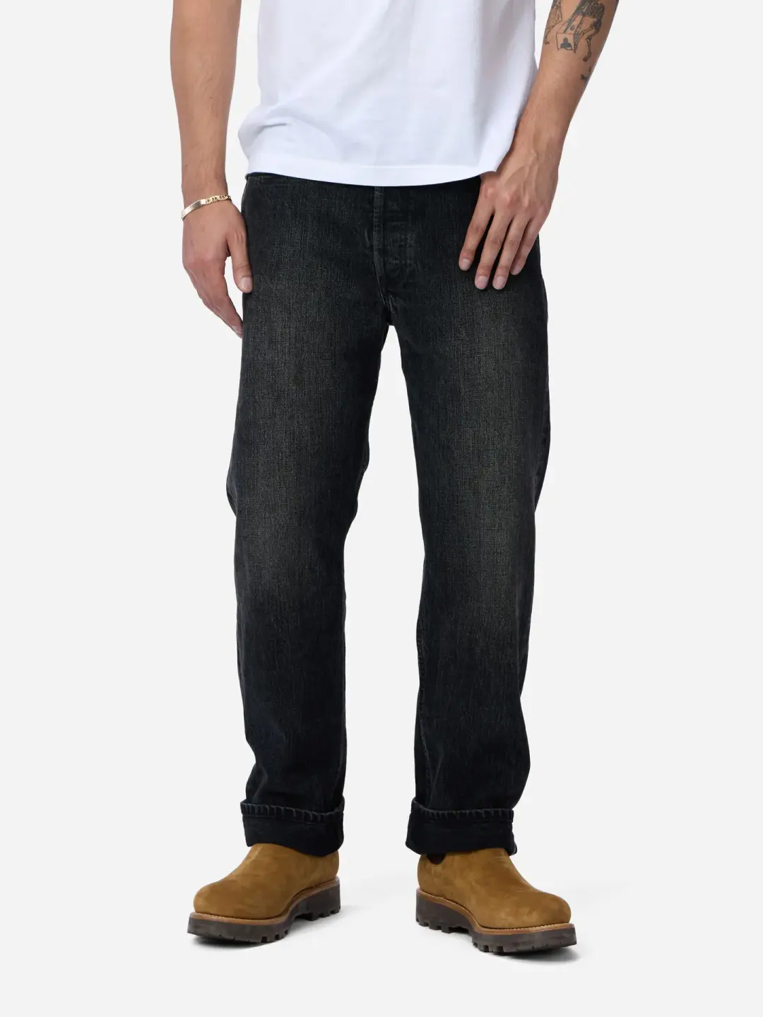 CS-223xv ~ Classic Straight - Double Black Selvedge Vintage Wash