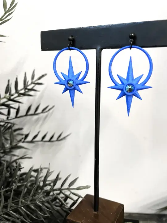 Blue Spark Earrings