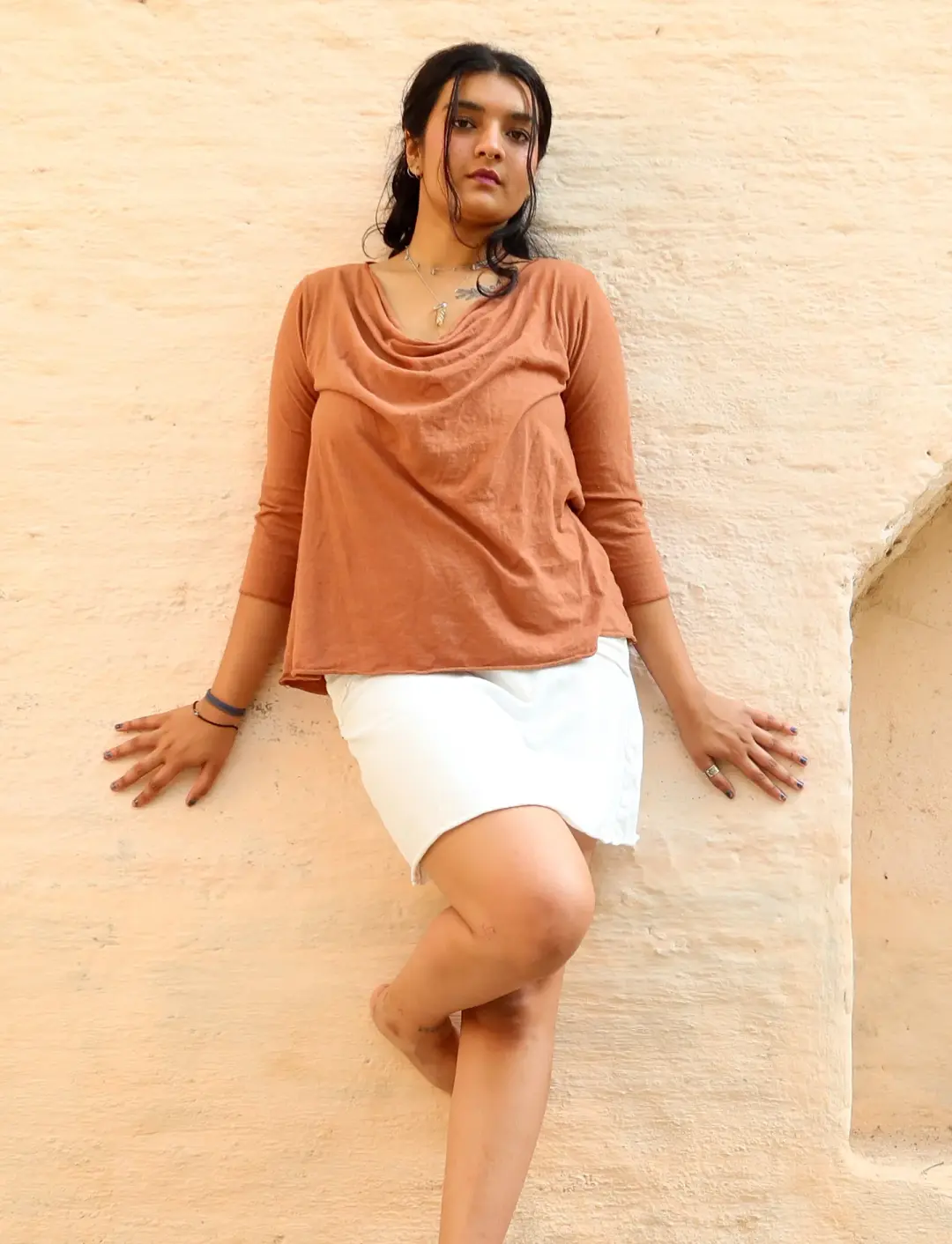 Float Neck Ojai Cropped Shirt