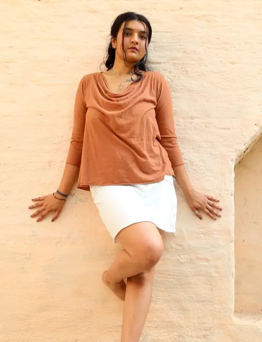 Float Neck Ojai Cropped Shirt