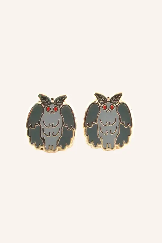 Mothman Earrings