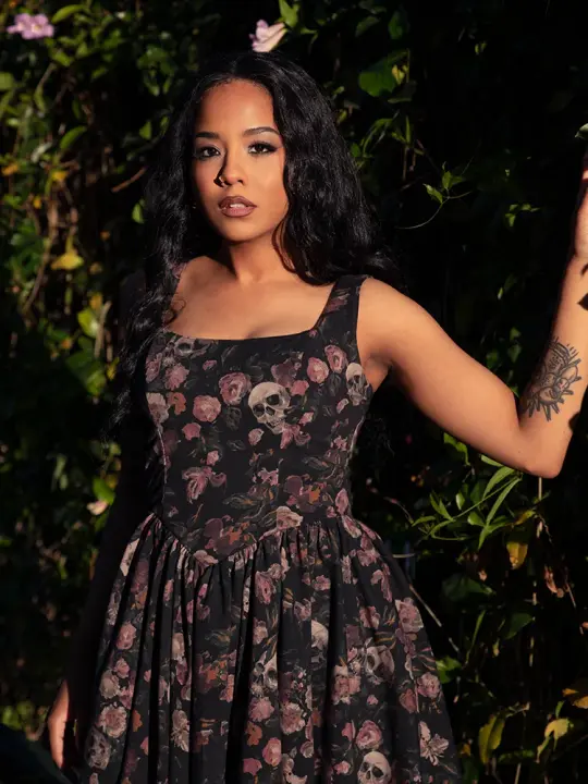 Novella Mini Dress in Decayed Beauty Print