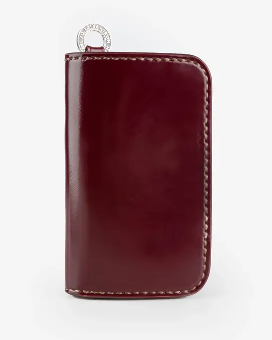 Medium Shell Cordovan Wallet - Ox Blood