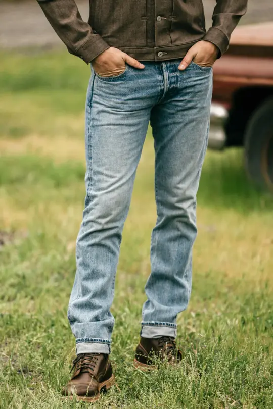 The Pen Slim Natural Slub Indigo - Lou 12.5oz Selvedge