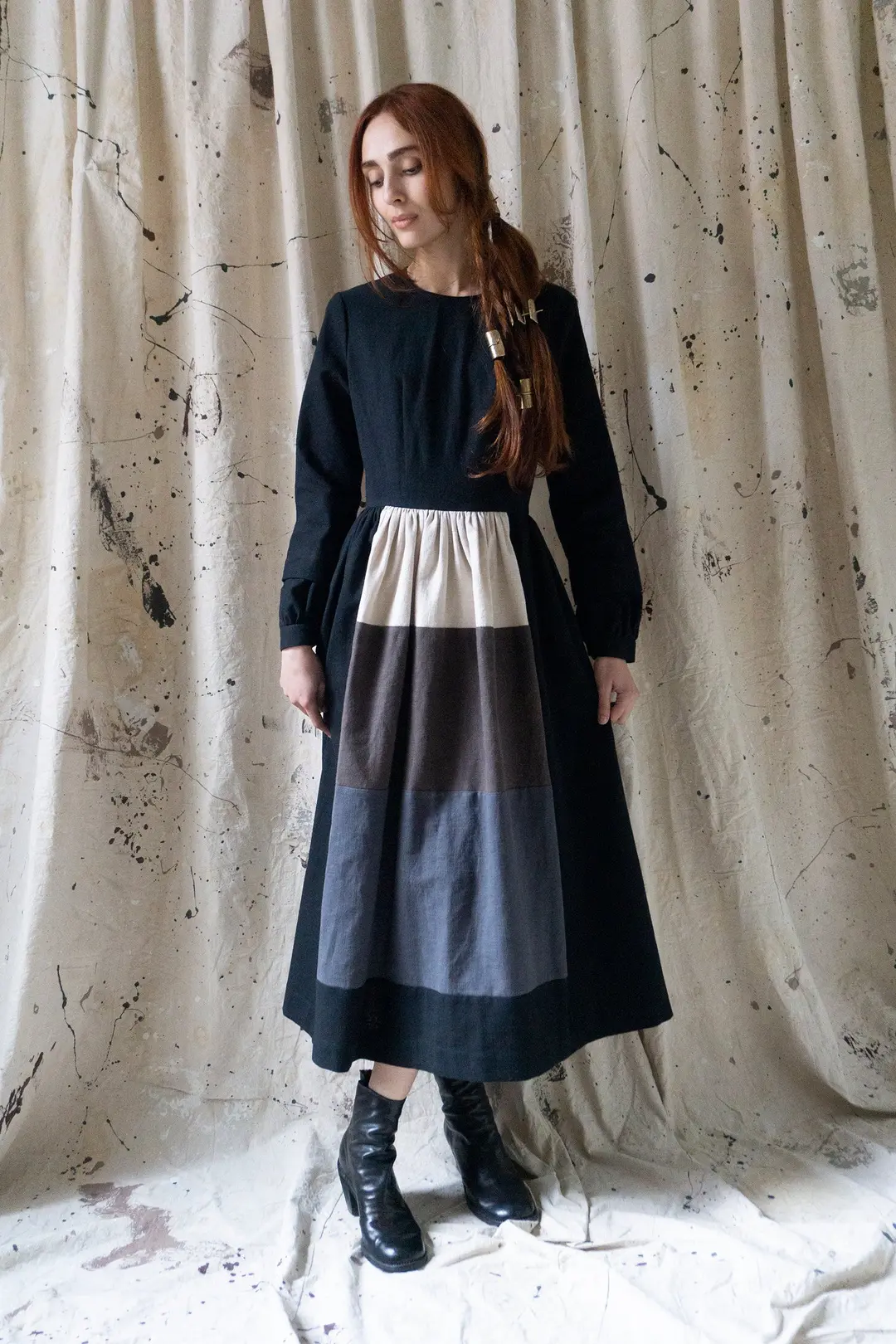 Sova Linen Dress - Fallow Field