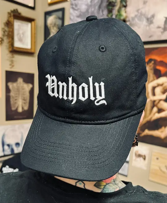 Unholy Embroidered Dad Hat