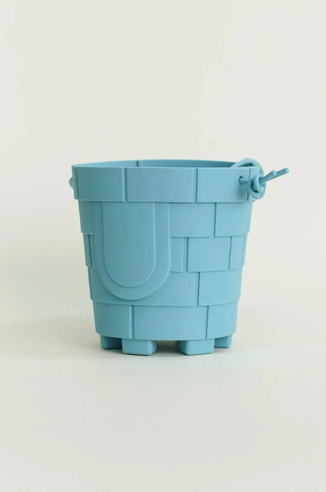 Silicone Sandcastle Beach Bucket - Turquoise