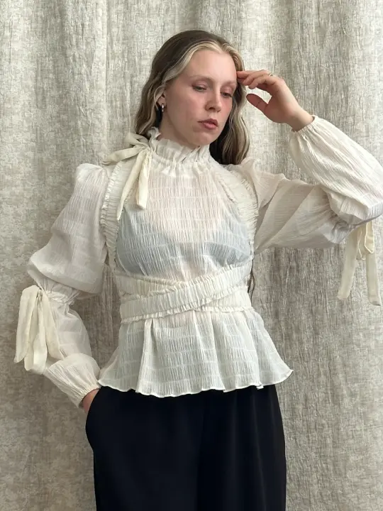 FW '26: Chamber Blouse Ivory (Pre-Order)