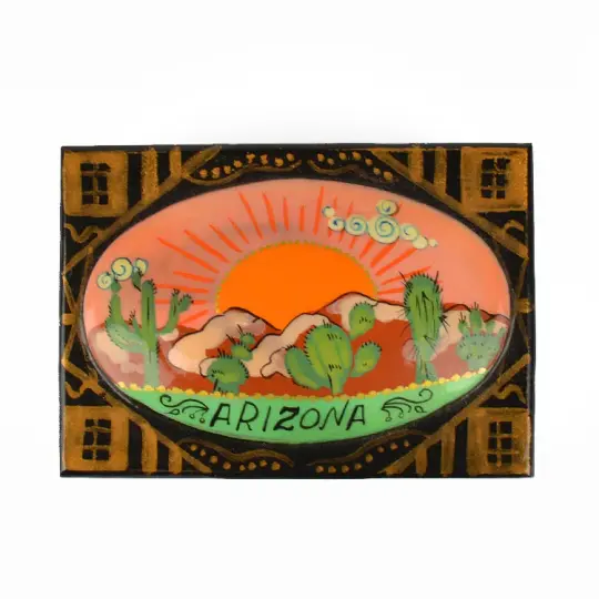 Arizona Desert Lacquer Box from Russia