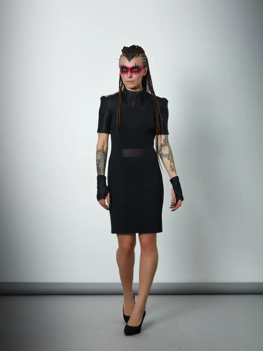 LIA Black cyberpunk dress