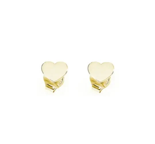 Gold Heart Earrings