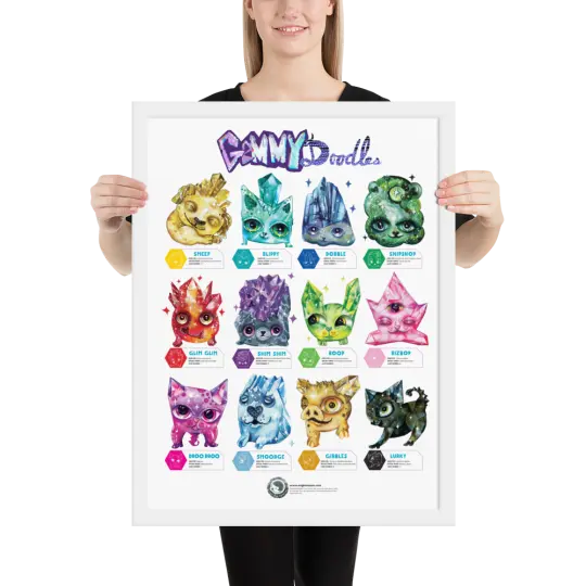 Framed GemmyDoodles™ Specimen Poster
