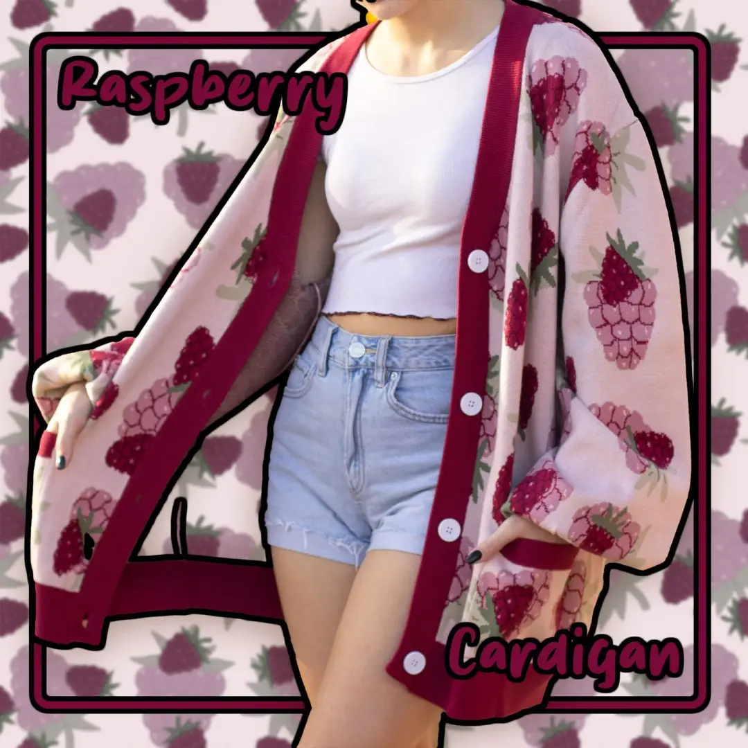 Raspberry Cardigan
