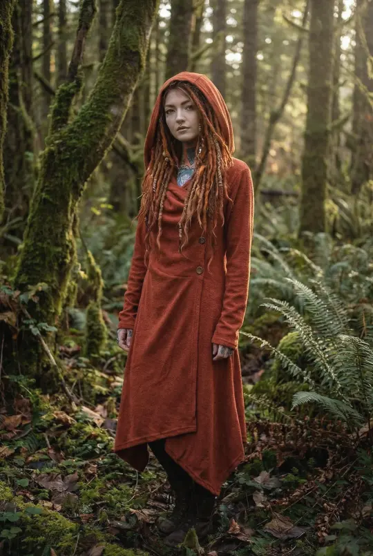 Hooded Sweater Amita Brick