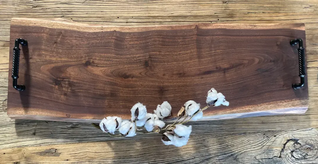 24L024 - Dual Live Edge XLong Black Walnut Board