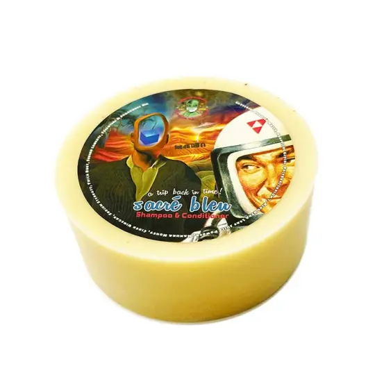 Sacré Bleu Conditioning Shampoo Puck | A Limited Edition Homage to an Iconic Scent, Original Aqua Velva!