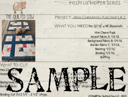 Helpful Heifer Mini Charming Placemats #2