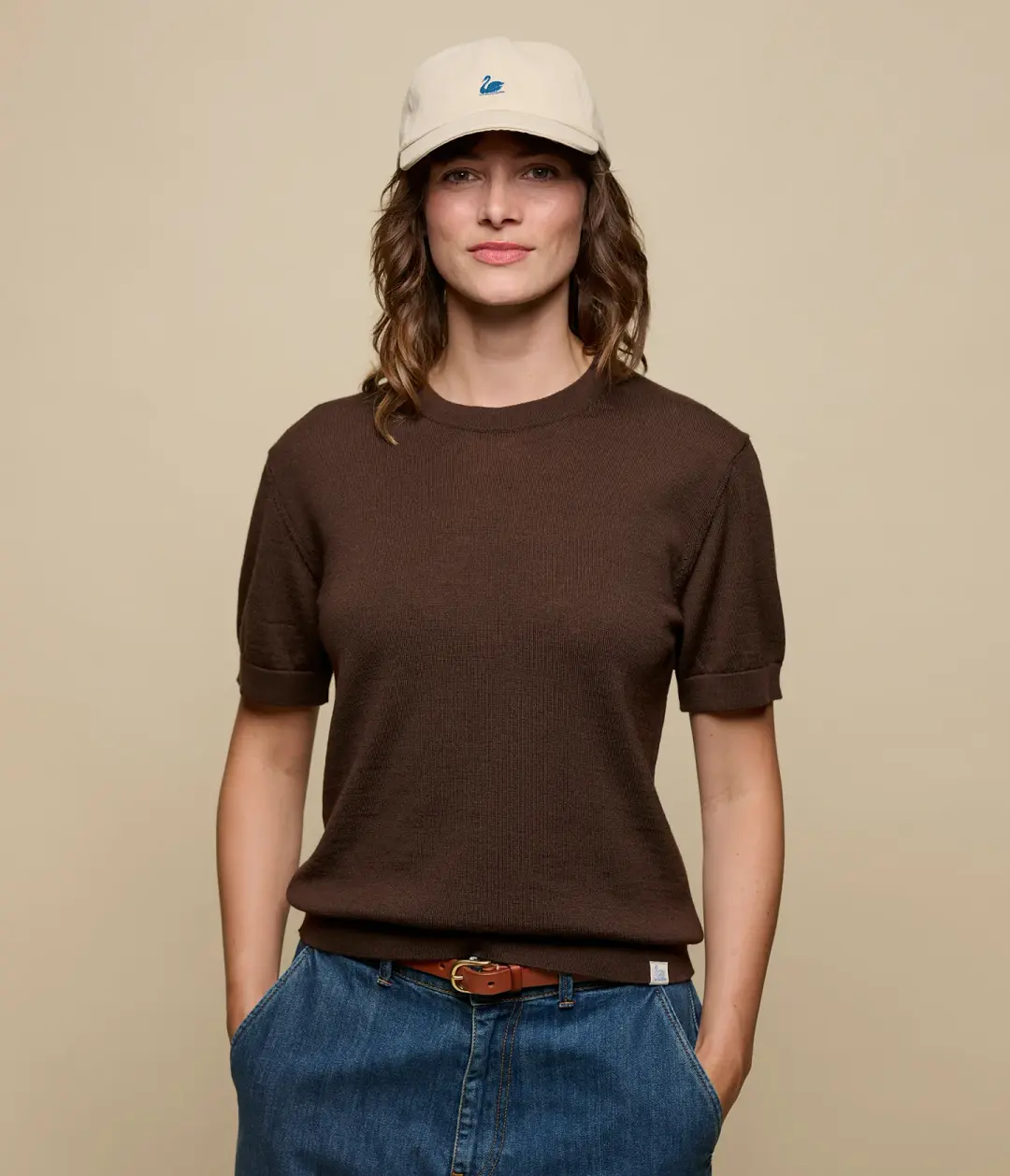 Refined Merino Wool Short Sleeve Women's T-Shirt