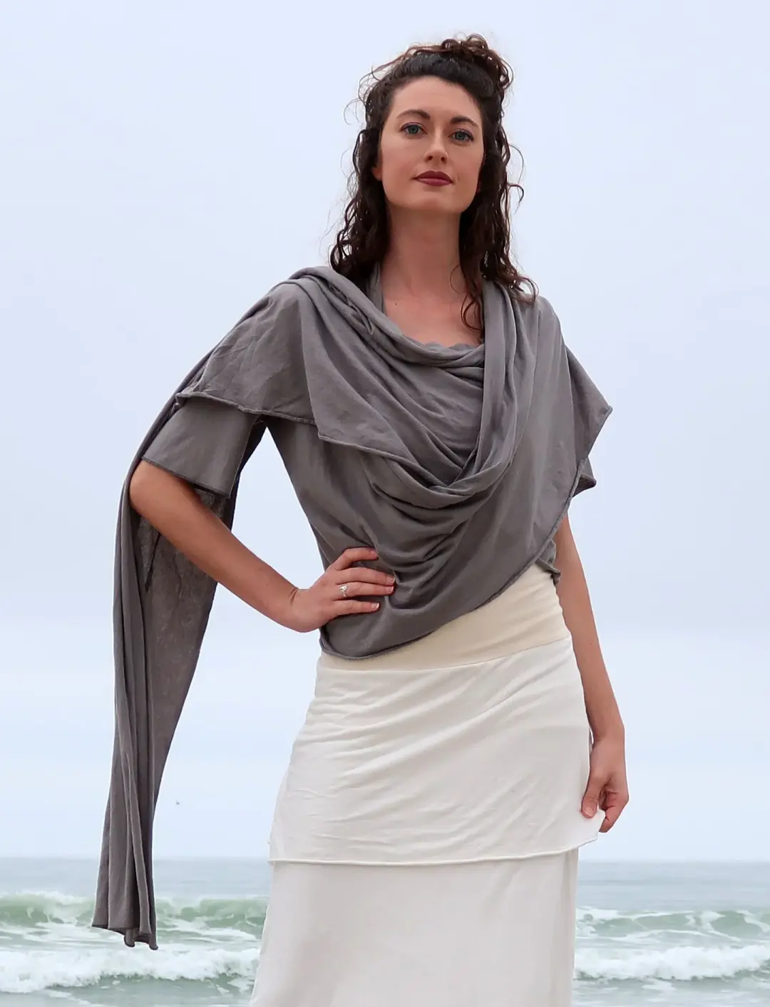 Shawl Cropped Shirt