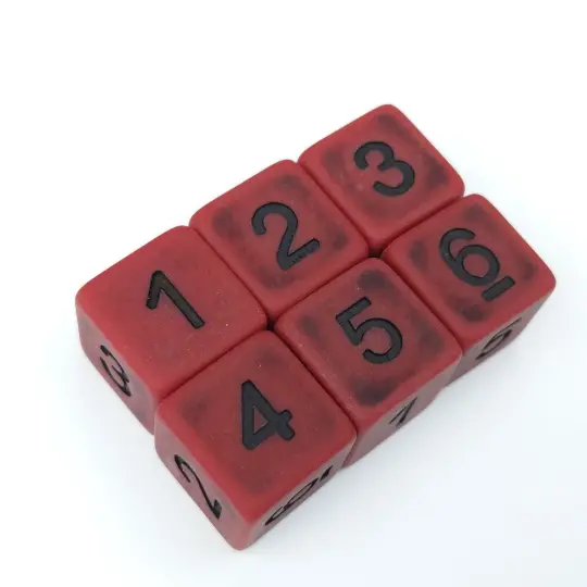 Blood D6 Set. Set of 6