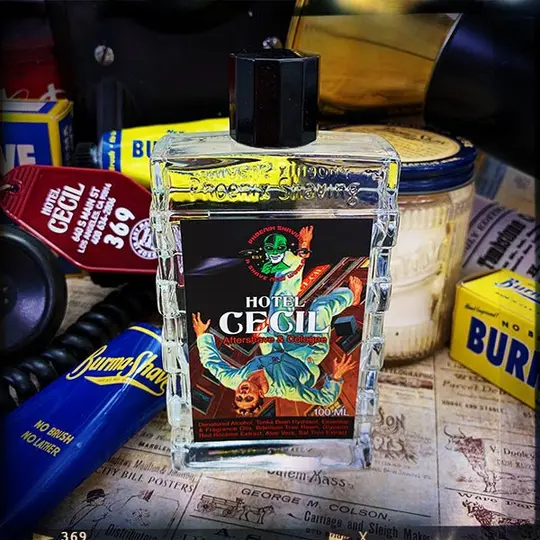 Hotel Cecil Aftershave & Cologne | Homage To The Original Burma Shave