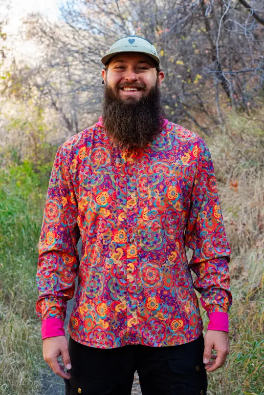 Triple Crown Button Down Long Sleeve | Kaleidoscope