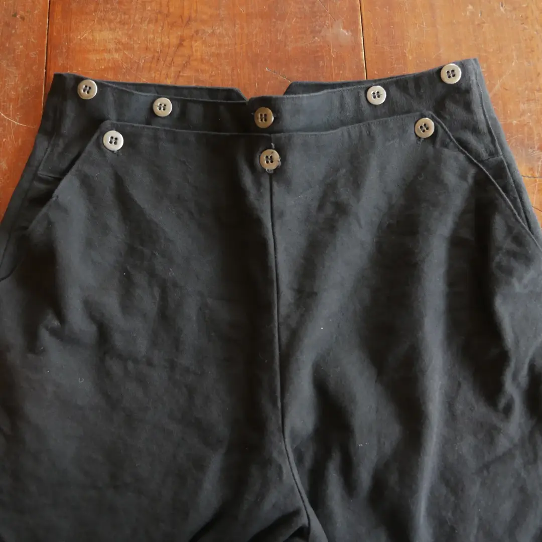 1820's Black Trousers in Small - Second