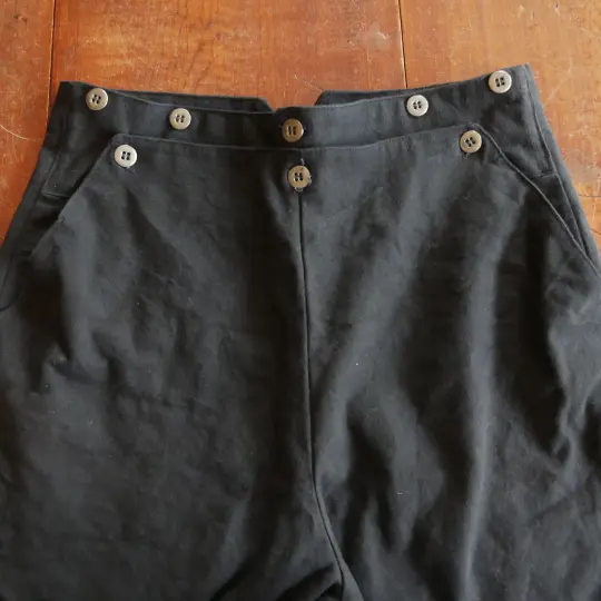 1820's Black Trousers in Small - Second
