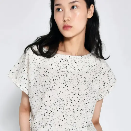 Tunic in Cream Speckle