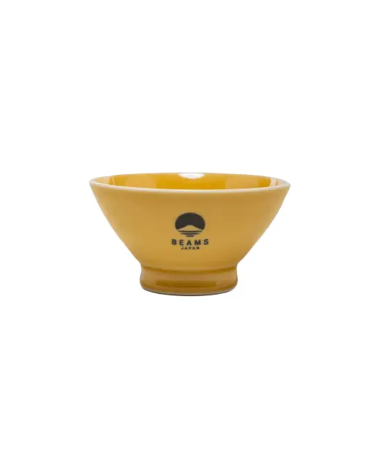 Beams Japan Hasami Logo Rice Bowl Bright Yellow