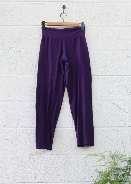 SALE - Virya Pant / S / Light Stretch Hemp / Eggplant (63)