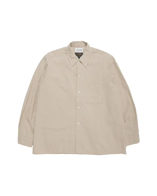 Beams Plus Lost & Found Open B.D. Linen Cotton Beige