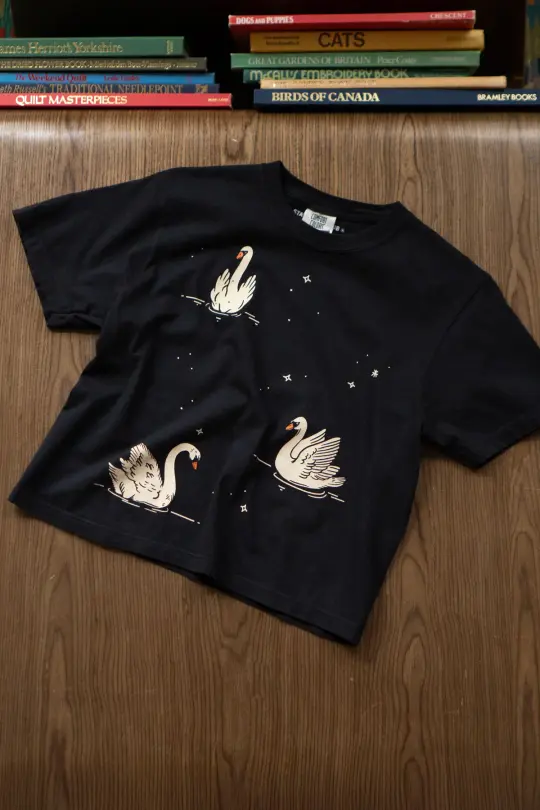 Night Swans Boxy Tee