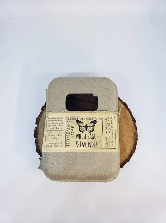 White Sage and Lavender Homemade Soap