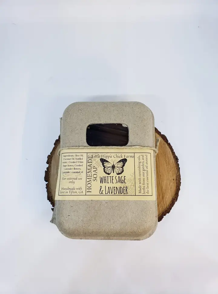 White Sage and Lavender Homemade Soap