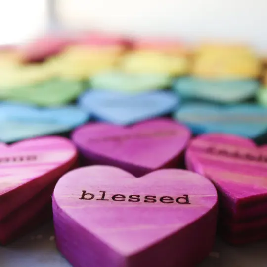 Custom Inspired Words Hearts