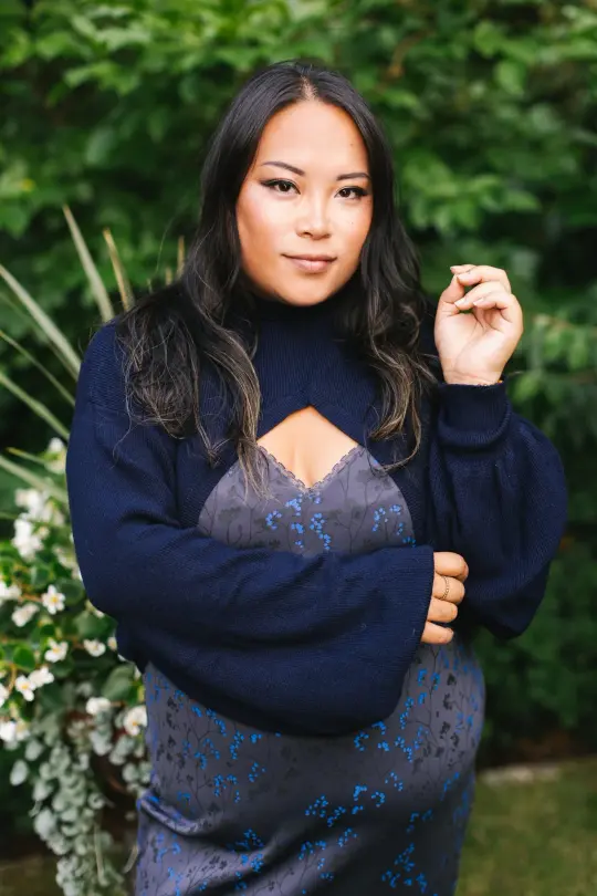 Navy "Shirtless Sleeves" Shrug