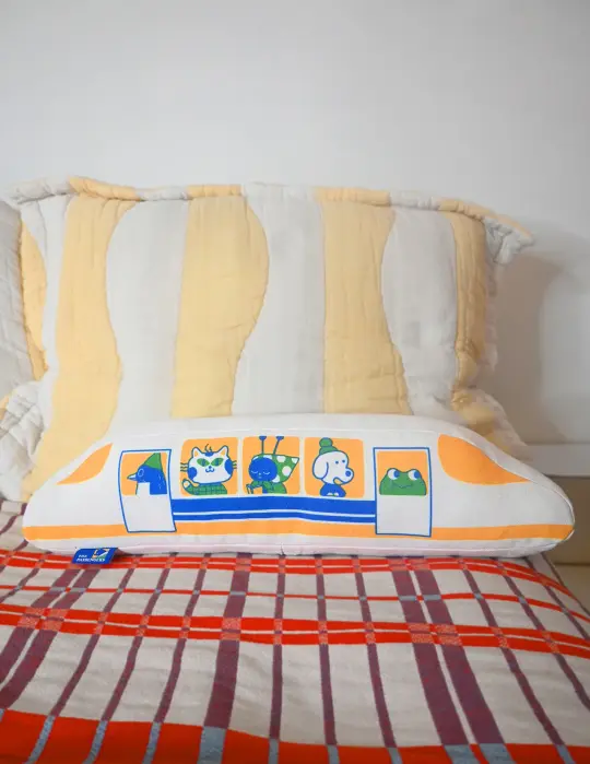 "The Passengers" throw pillow