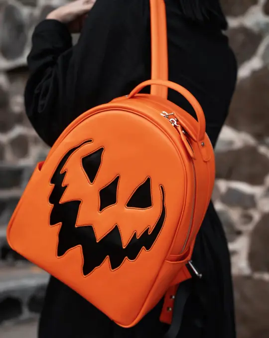 Orange Haunted Hallows Backpack