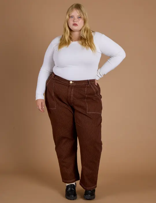 Railroad Denim Work Pants - Burnt Terracotta Overdye *FINAL SALE*