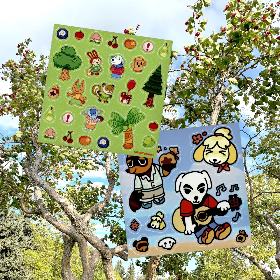 animal crossing stickersheets