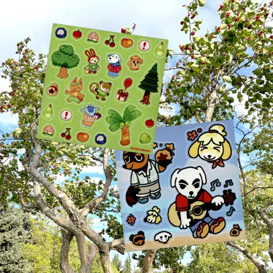 animal crossing stickersheets