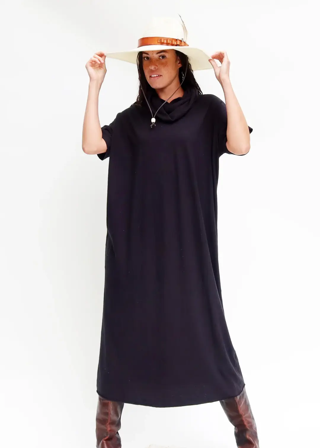Chunky Cowl Magnolia Long Kaftan
